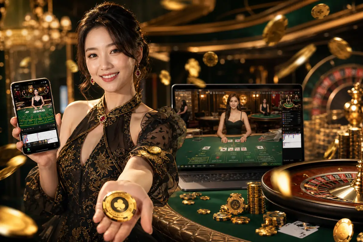 huat888 Casino meja live baccarat dealer langsung